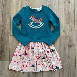 Mini Boden Girls Holiday Dress size 9/10